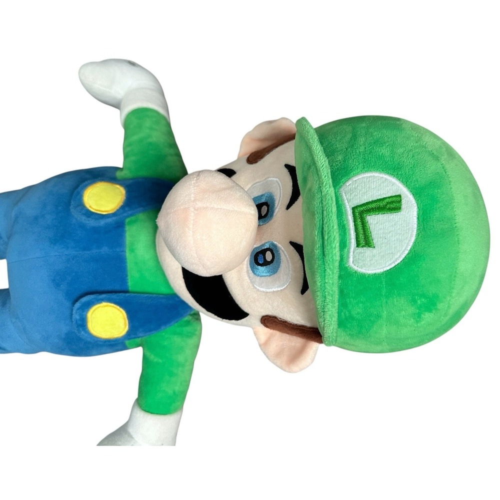 2021 Nintendo Super Mario Bros Luigi Plush Doll 25" - Picture 13 of 13